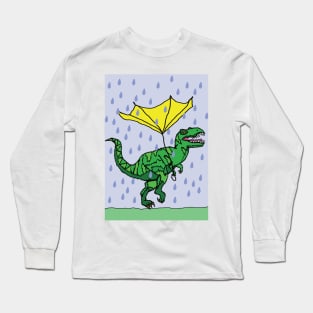 Dino has a bad day Long Sleeve T-Shirt